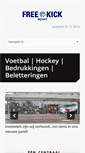 Mobile Screenshot of free-kick.nl